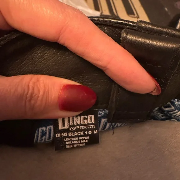 Dingo Butterly Embroidered Rhinestone Block Heel Boots Sz10 Leather Cowgirl - Picture 6 of 7